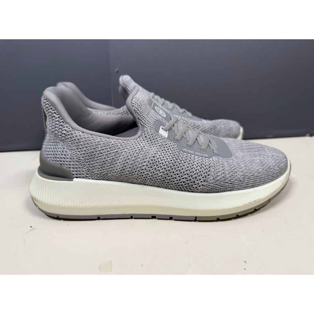Peter Millar Apollo Knit Sneakers Mens 7.5 Grey Performance Shoes